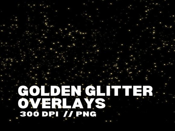 10 Golden Glitter Overlays for Stunning Designs