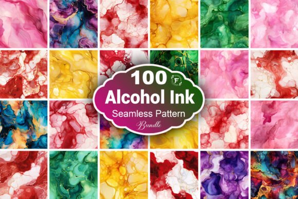 Alcohol Texture Seamless Pattern: Elevate Your Creative Projects with Fluid Art