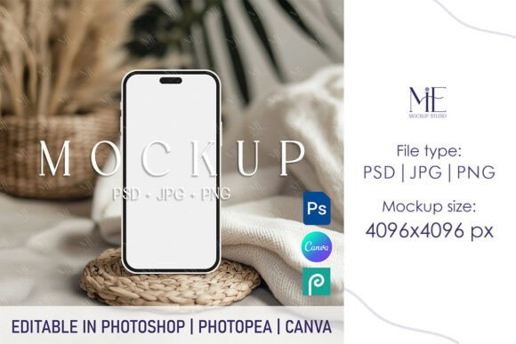 Boho IPhone Screen Mockup PSD PNG Digit: A Creative Tool for Every Designer