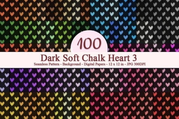 Dark Soft Chalk Heart 3 Seamless Pattern: A Strategic Design Tool for Modern Businesses