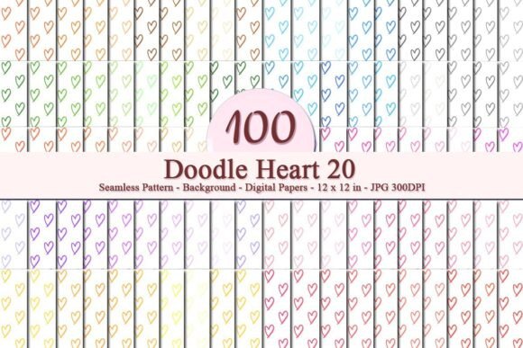 Doodle Heart 20 Seamless Pattern: A Strategic Design Tool for Modern Businesses