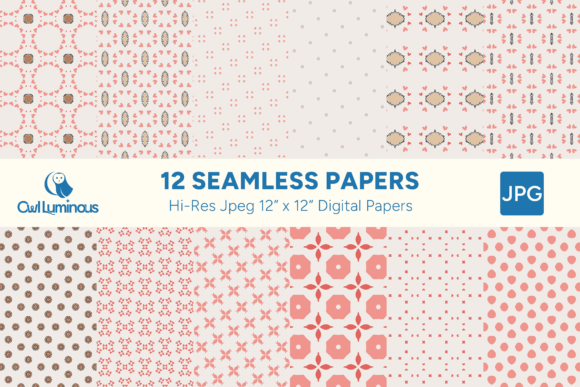 Explore the Beauty of Romantic Pink Digital Papers Pack 1 for Your Creative Projects