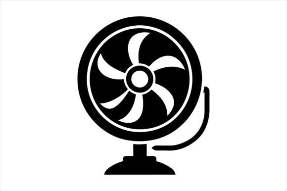 Ventilator Silhouette Vector Icon